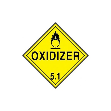 Accuform DOT PLACARD HAZARD CLASS 5  MPL501VP1 MPL501VP1